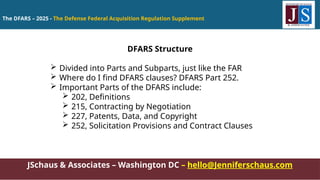 2025 - The DFARS - Overview, Introduction To The Rules Of Defense ...