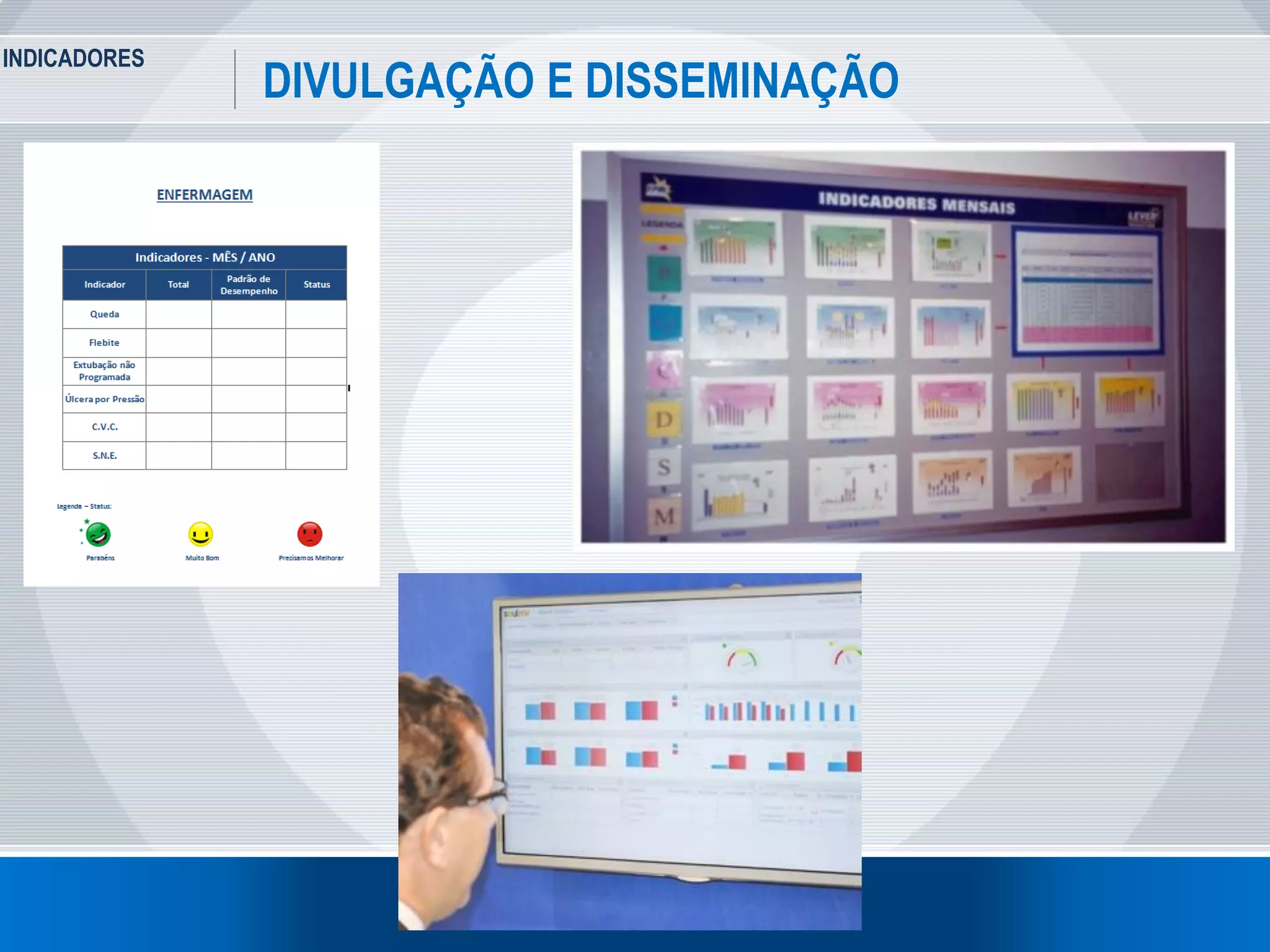 INDICADORES
39
DIVULGAÇÃO E DISSEMINAÇÃO
 