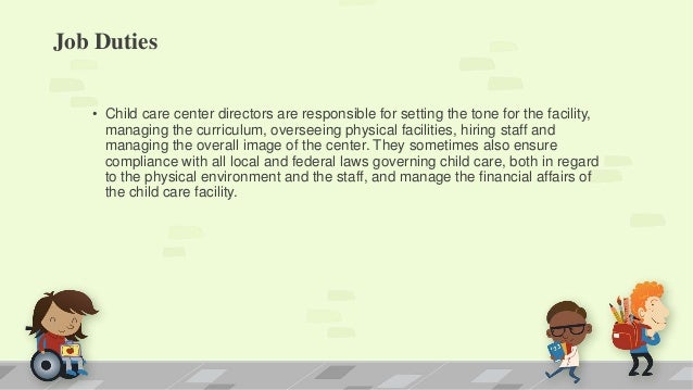 child care director job descriptions