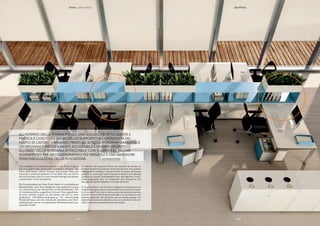 || 1514
PRIMO | OPEN SPACE
One intelligent and practical solution in the Primo range is
that of support units serving the workstation activities. The
Primo desk-height cabinet ensures easy-access ﬁling and
becomes a practical extension of the desk that can be ﬁt-
ted with stacked units for more versatile storage and greater
customization of the workstation.
Die Produktpalette der Serie Primo bietet mit verschiedenen
Beistellmöbeln auch eine intelligente und praktische Lösung
zur Unterstützung der Operativität am Büroarbeitsplatz. Der
in Schreibtischhöhe ausgeführte Schrank Primo gewährleis-
tet einen leichten Zugriff auf das Archiv und wird zu einer
praktischen Schreibtischverlängerung. Für vielschichtige
Platzbedürfnisse und eine individuelle Gestaltung des Büro-
arbeitsplatzes kann er mit stapelbaren Modulelementen aus-
gestattet werden.
À l’intérieur de la gamme Primo, les meubles de soutien au
fonctionnement du poste de travail représentent une solution
intelligente et pratique. L’armoire Primo à hauteur de bureau
garantit un archivage facile d’accès et devient une rallonge
pratique du bureau aménageable avec des éléments modu-
laires superposés pour un rangement plus efﬁcace et une
plus grande personnalisation du poste de travail.
En la gama Primo, una solución inteligente y práctica son los
muebles de apoyo para la operatividad en el puesto de traba-
jo. El armario Primo con la misma altura del escritorio permite
archivar de forma fácilmente accesible y se convierte en una
práctica extensión del escritorio que se puede equipar con
elementos modulares apilables para una contención más ver-
sátil y una mayor personalización del puesto.
ALL’INTERNO DELLA GAMMA PRIMO, UNA SOLUZIONE INTELLIGENTE E
PRATICA È COSTITUITA DAI MOBILI DI SUPPORTO ALL’OPERATIVITÀ DEL
POSTO DI LAVORO. L’ARMADIO PRIMO AD ALTEZZA SCRIVANIA GARANTISCE
UN’ARCHIVIAZIONE FACILMENTE ACCESSIBILE E DIVENTA UN PRATICO
ALLUNGO DELLA SCRIVANIA ATTREZZABILE CON ELEMENTI MODULARI
SOVRAPPOSTI PER UN CONTENIMENTO PIÙ VERSATILE E UNA MAGGIORE
PERSONALIZZAZIONE DELLA POSTAZIONE.
|| 1514
 