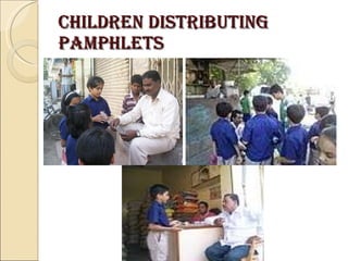 Children Distributing Pamphlets 