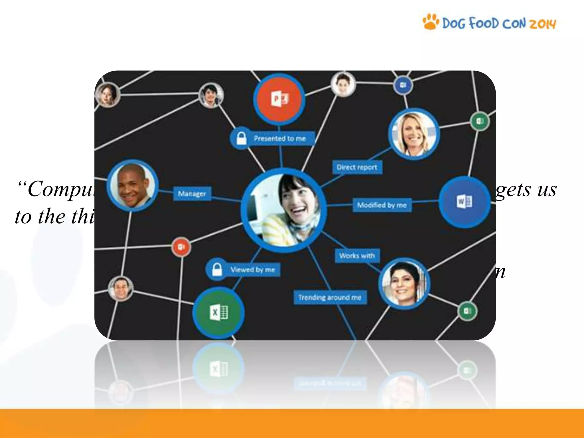 “Computers are not the thing. They’re the thing that gets us
to the thing.”
-Joe McMillian