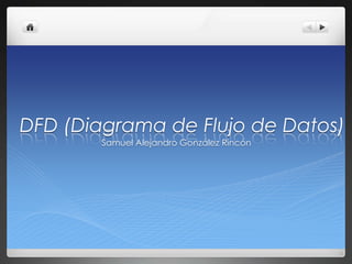 DFD (Diagrama de Flujo de Datos)
        Samuel Alejandro González Rincón
 