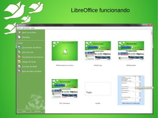 LibreOffice funcionando
 
