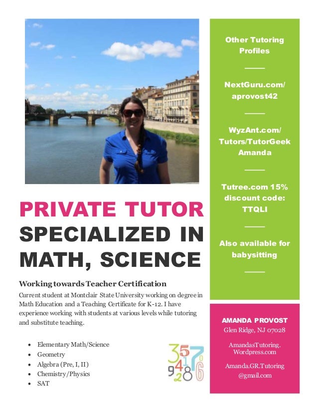 Math Tutoring Flyer Template