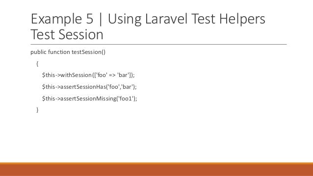 Laravel Unit Testing