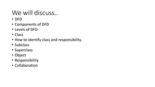 DFD and Class diagram | PPTX