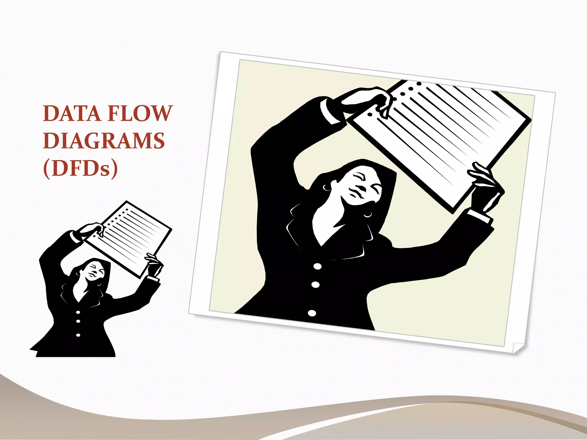 DATA FLOW
DIAGRAMS
(DFDs)
 