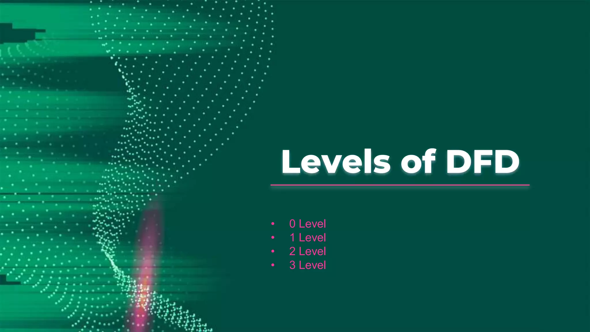 Levels of DFD
• 0 Level
• 1 Level
• 2 Level
• 3 Level
 