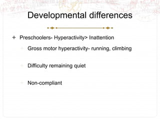 Developmental Differences ADHD | PPTX