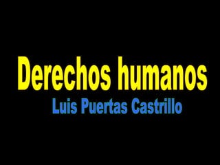 Derechos humanos Luis Puertas Castrillo 