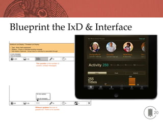 Blueprint the IxD & Interface




                                20
 