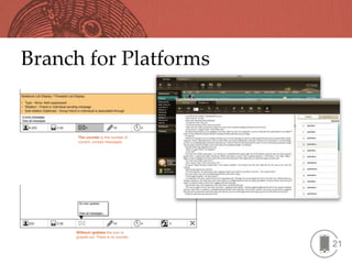 Branch for Platforms




                       21
 