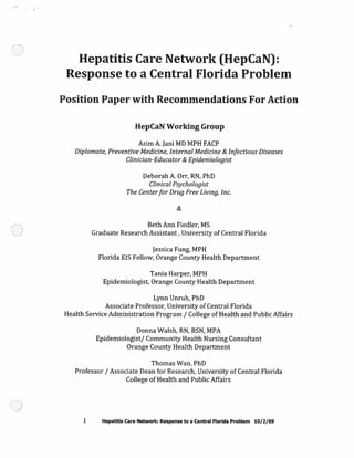 HepCan Response to a Central Florida Problem_2009