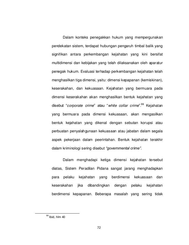 Eksistensi Pengadilan Tindak Pidana Korupsi Dalam Sistem Peradilan Pi