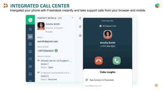 INTEGRATED CALL CENTER
Intergated your phone with Freshdesk instantly and take support calls from your browser and mobile
 
