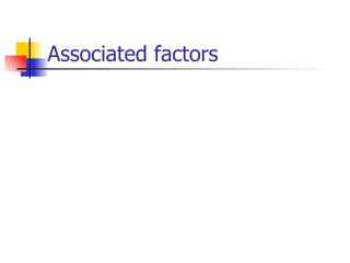 Associated factors 