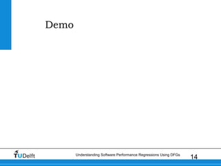 14Understanding Software Performance Regressions Using DFGs
Demo
 