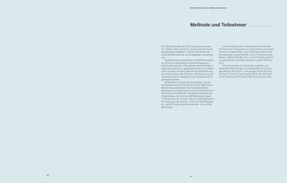 49
Der B2B Online-Monitor 2013 wurde zwischen dem
31. Oktober 2012 und dem 8. Januar 2013 als Online-
Befragung durchgeführt. In dieser Zeit füllten 216
Unternehmensvertreter den Fragebogen vollständig
aus.
	 Die Mehrheit der Teilnehmer am B2B Online-Moni-
tor 2013 ist im Marketing / Produktmanagement
beziehungsweise der Unternehmenskommunikation
tätig. Dazu kommt ein signifikanter Anteil von Teilneh-
mern aus dem Vorstand oder der Geschäftsführung
der Unternehmen. Der Anteil der Teilnehmer aus dem
Vertrieb konnte im Vergleich zu den Vorjahren leicht
gesteigert werden.
	 Hinsichtlich der Unternehmensgrößen und der
Umsatzbereiche der Teilnehmer hat der B2B Online-
Monitor eine breite Basis von mittelständischen
Betrieben bis zu Unternehmen mit konzernähnlichen
Strukturen. Die Hälfte der Teilnehmer stammen aus
Unternehmen, die mehr als 250 Mitarbeiter haben:
17 Prozent aus der Gruppe „251 bis 1.000 Mitarbeiter“,
15 Prozent aus der Gruppe „1.001 bis 5.000 Mitarbei-
ter“ und 20 Prozent aus Unternehmen „über 5.000
Mitarbeiter“.
	 In der Aufteilung nach Umsatzbereichen kommen
53 Prozent der Teilnehmer aus Unternehmen mit einem
Umsatz von über 50 Mio. Euro: 15 Prozent fallen in die
Umsatzklasse „50 bis 250 Mio. Euro“, 11 Prozent in die
Klasse „250 bis 500 Mio. Euro“ und 27 Prozent gehören
zu Unternehmen mit einem Umsatz von über 500 Mio.
Euro.
	 Erstmals wurden die Teilnehmer in diesem Jahr
nach ihrem Alter befragt. Zur Gruppe der bis 29-Jähri-
gen gehören 16 Prozent, in der Gruppe 30 bis 39 Jahre
sind es 33 Prozent, in der Gruppe 40 bis 49 Jahre sind
es 32 Prozent und 19 Prozent sind 50 Jahre oder älter.
Methode und Teilnehmer
B2B Online-Monitor 2013 / Methode und Teilnehmer
48
49
 