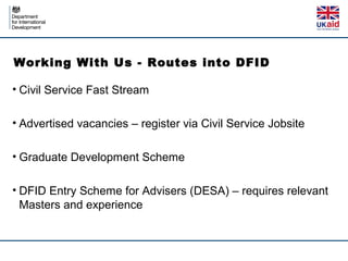 DFID Graduate Development Scheme | PPT