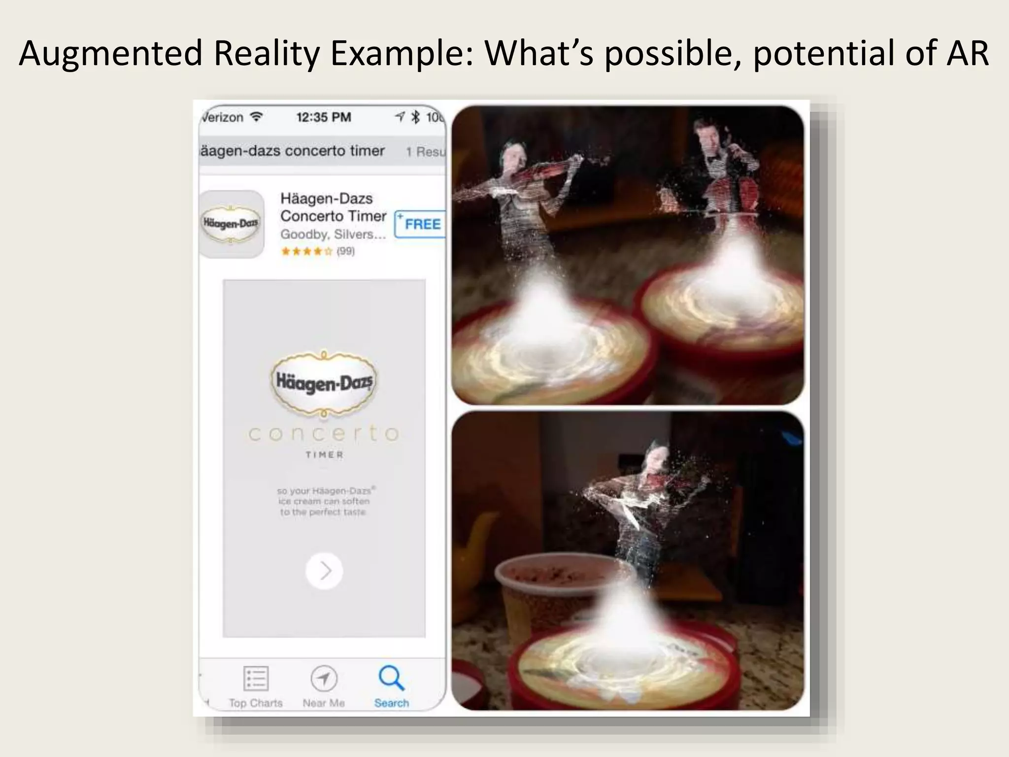 Augmented Reality Example: What’s possible, potential of AR
 