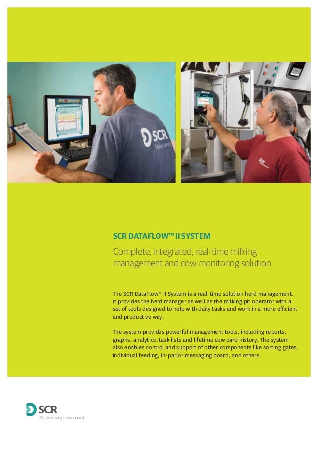 SCR DataFlow II Dairy Farm Management System Brochure