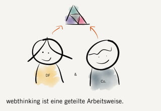 S DF.EDU WEBTHINKING. FEBRUAR 2013. DIE FIRMA GMBH5
webthinking ist eine geteilte Arbeitsweise.
DF
Co.
&
 