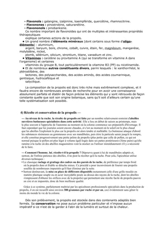 Définition de la propolis