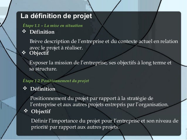 Définition de projet