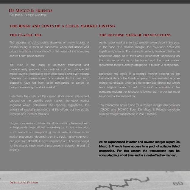 Reverse merger or ipo