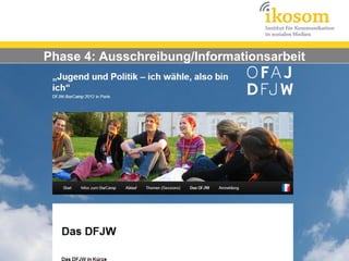Phase 4: Ausschreibung/Informationsarbeit
 