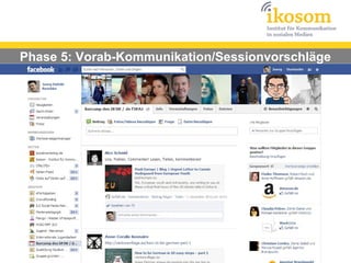 Phase 5: Vorab-Kommunikation/Sessionvorschläge
 