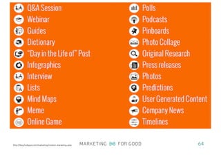 Was ist Content Marketing?
64http://blog.hubspot.com/marketing/content-marketing-plan
 