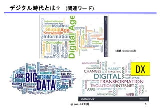 デジタル時代とは？ (関連ワード)
@ 2022 IA工房
(出典 :wordcloud)
5
DX
 