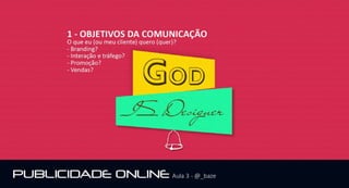 Publicidade online - Aula 03