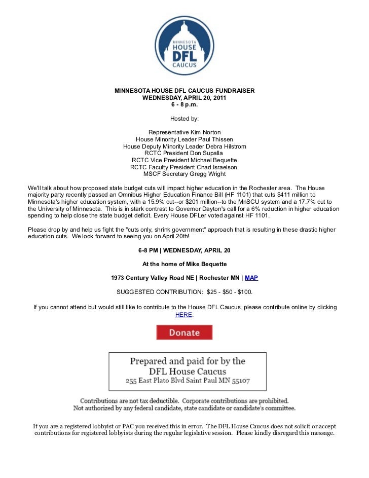 dfl caucus fundraiser flier fundraiser flier