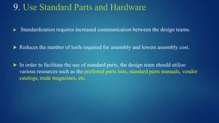 Part Number Standardization Dfma | PPTX