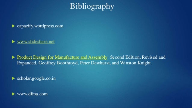 Second Edition Revised and Expanded Product Design for Manufacture and Assembly