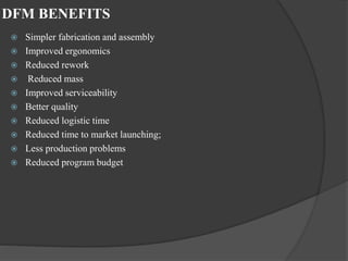 Dfma as the tool for concurrent engineering | PPTX