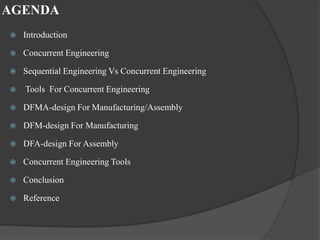 Dfma as the tool for concurrent engineering | PPTX