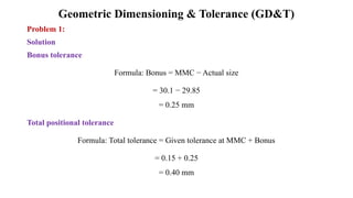 Comprehensive Guide to Geometric Dimensioning and Tolerancing (GD&T) in ...