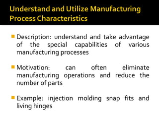 DFM Design Principles | PPT