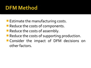 DFM Design Principles | PPT