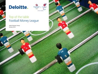 Sports Business Group
January 2016
Top of the table
Football Money League
 