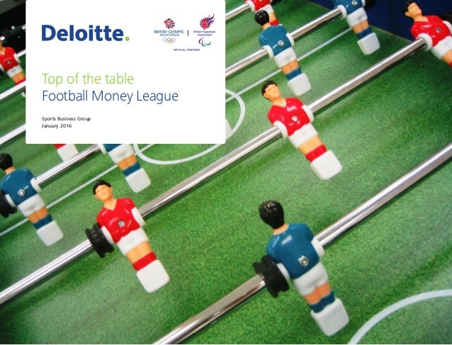 Deloitte Football Money League Top Of The Table