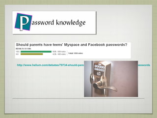 http://www.helium.com/debates/79734-should-parents-have-teens-myspace-and-facebook-passwords
 