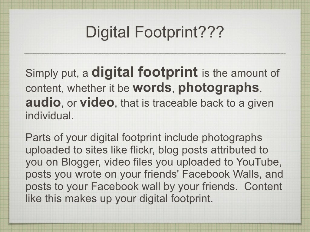 Digital Footprints Presentation