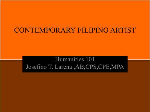 Philippine Contemporary Artists
