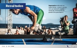 Resultados

Superando ainda mais as
expectativas, o evento contou
com a presença de atletas
nacionais, incluindo nosso
grande time paralímpico.

 