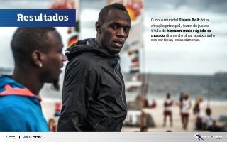 Resultados

O ídolo mundial Usain Bolt foi a
atração principal, fazendo jus ao
título de homem mais rápido do
mundo diante do olhar apaixonado
dos cariocas, e das câmeras.

 